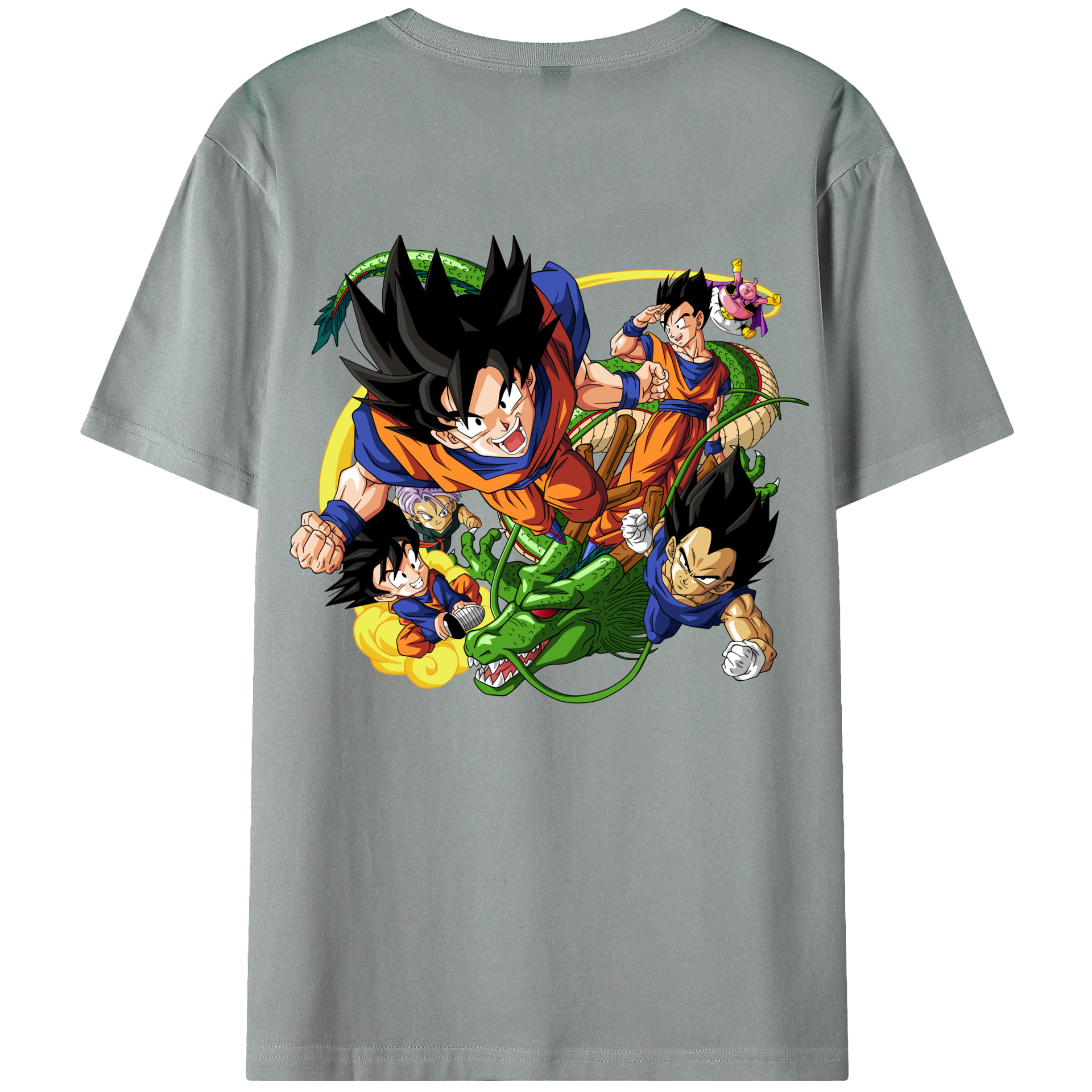 （画像用） ドラゴンボール DRAGON BALL 綿100％ メンズ半袖Tシャツ（バックプリント） 通気性
